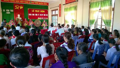 Xã Vĩnh Thái, huyện Vĩnh Linh tổ chức chiến dịch truyền thông và lễ phát động “Tháng hành động vì an toàn thực phẩm” năm 2015