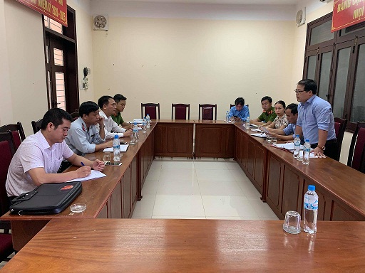 Đoàn Thanh tra liên ngành VSATTP tỉnh làm việc tại huyện Gio Linh
