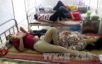 Công nhân đang được điều trị tại Bệnh viện Đa khoa huyện Trực Ninh.